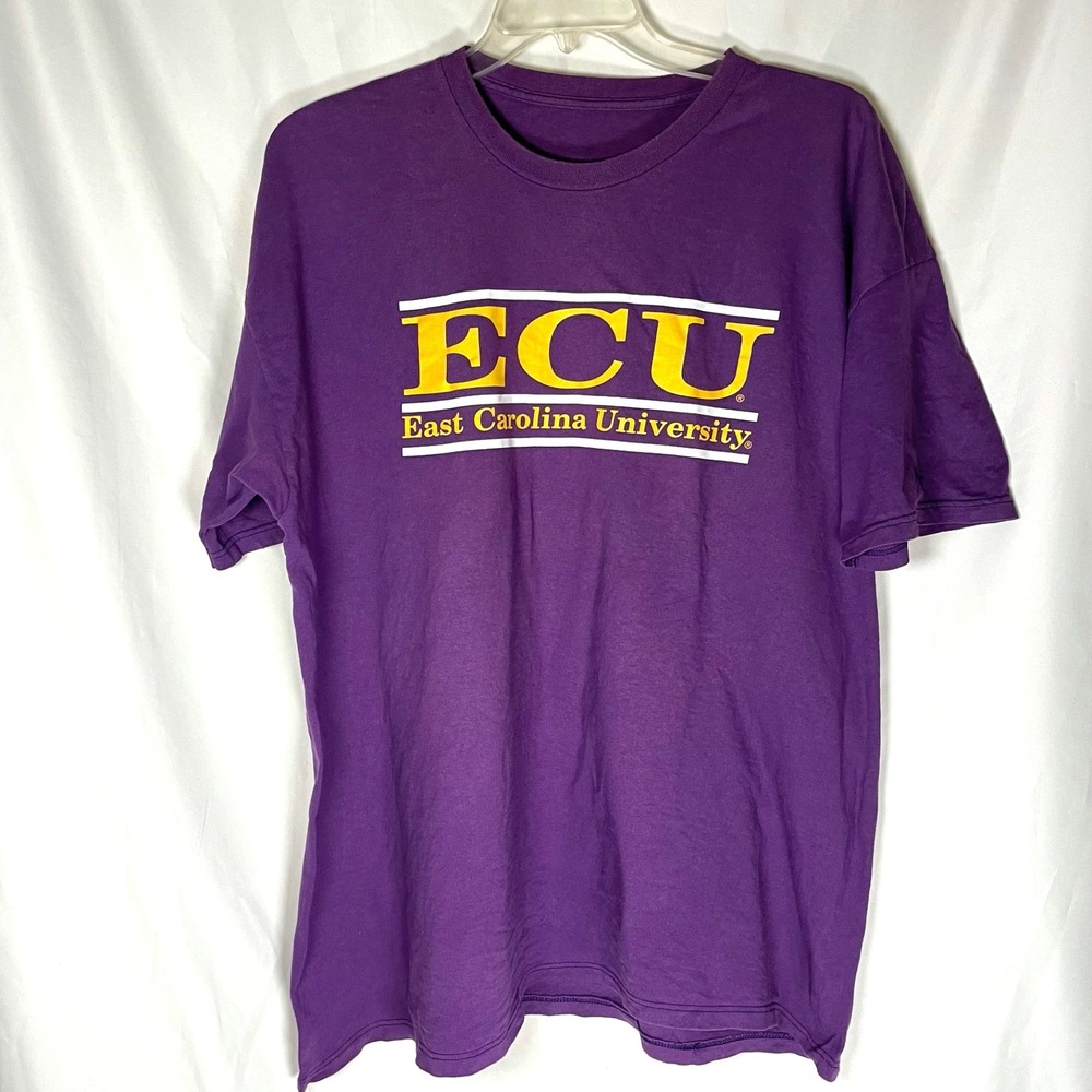 East Carolina University Pirates ECU T-Shirt 2XL‎ Purple Gold College School